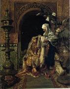 Arab or Arabic people and life. Orientalism oil paintings  405